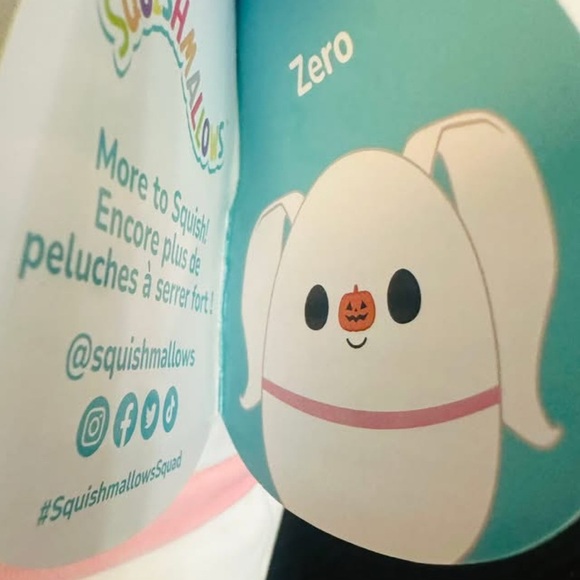 Nightmare Before Christmas Squishmallows Zero Ghost Dog Large 16” Halloween - Picture 4 of 5